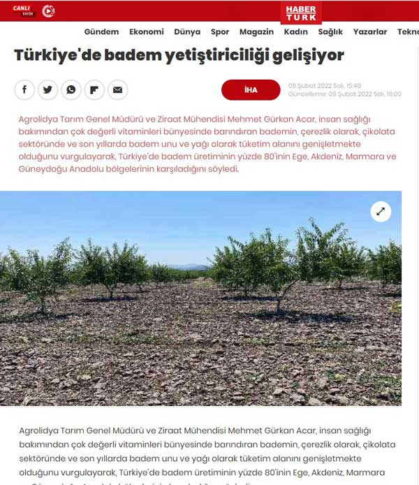 Türkiye'de badem yetiştiriciliği gelişiyor-136